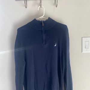 NAUTICA MENS 1/4 ZIP SWEATER
